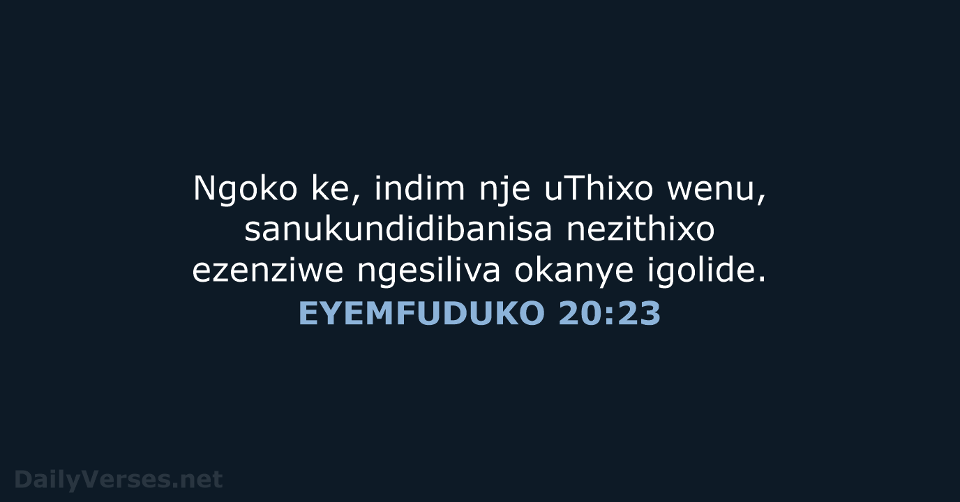 EYEMFUDUKO 20:23 - XHO96