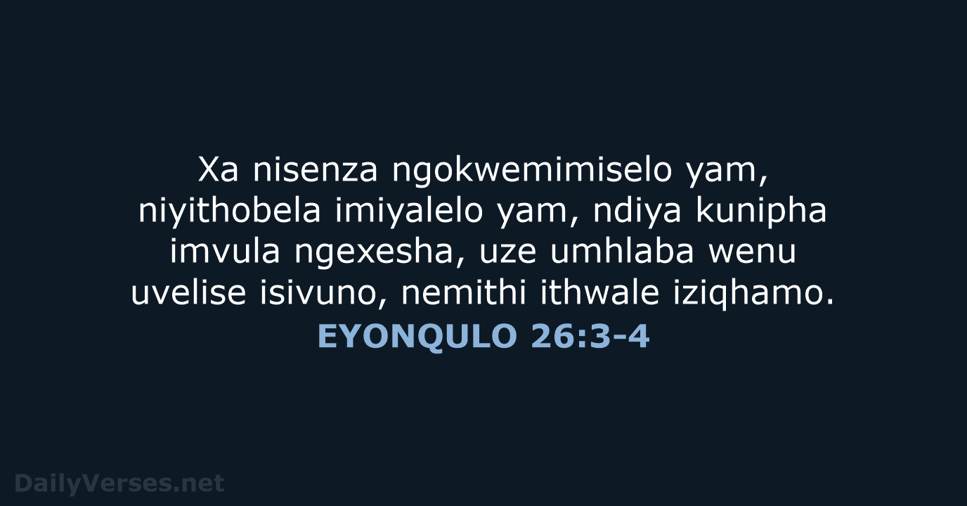EYONQULO 26:3-4 - XHO96