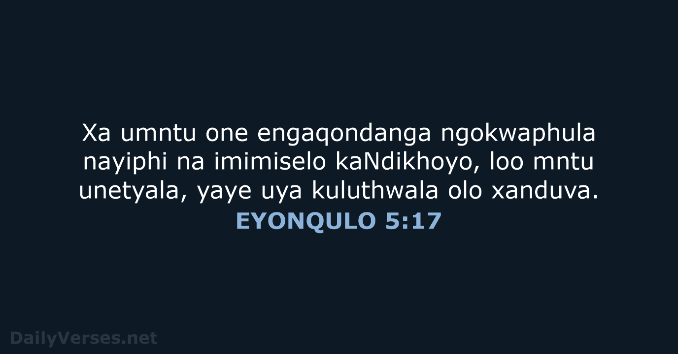 EYONQULO 5:17 - XHO96