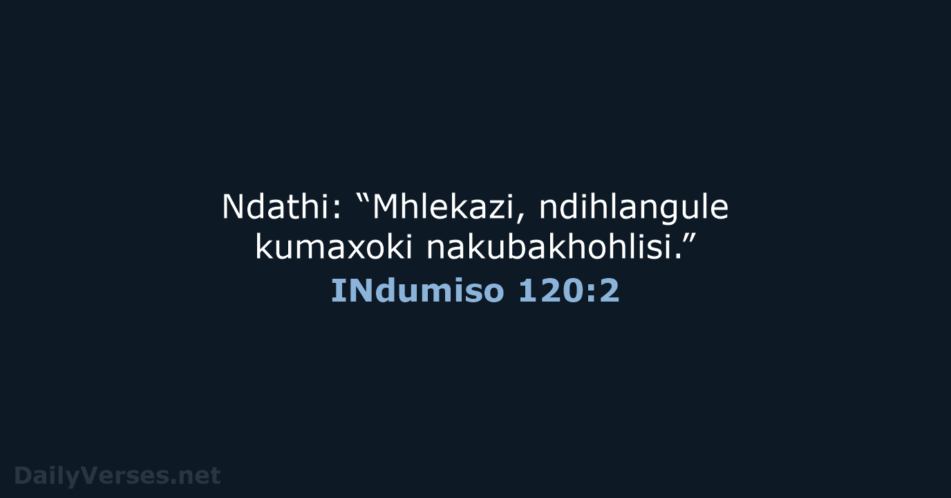 INdumiso 120:2 - XHO96