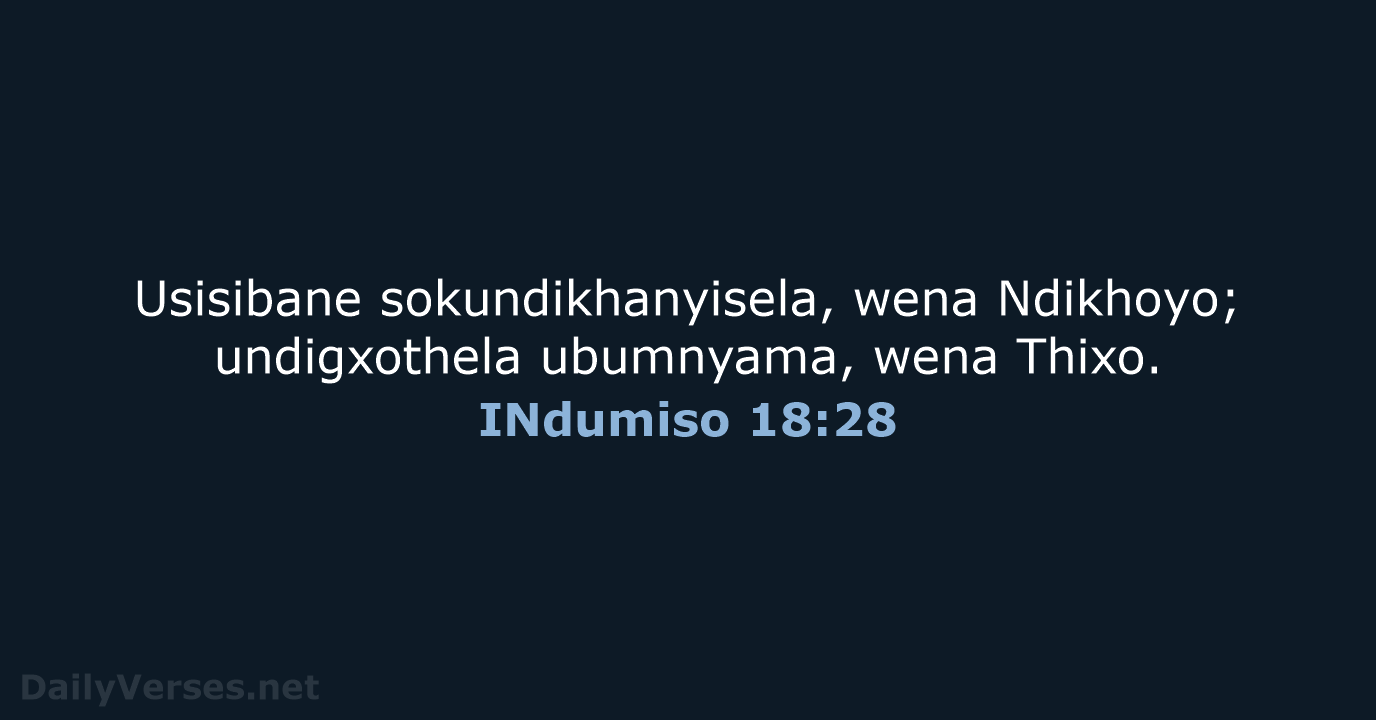 INdumiso 18:28 - XHO96