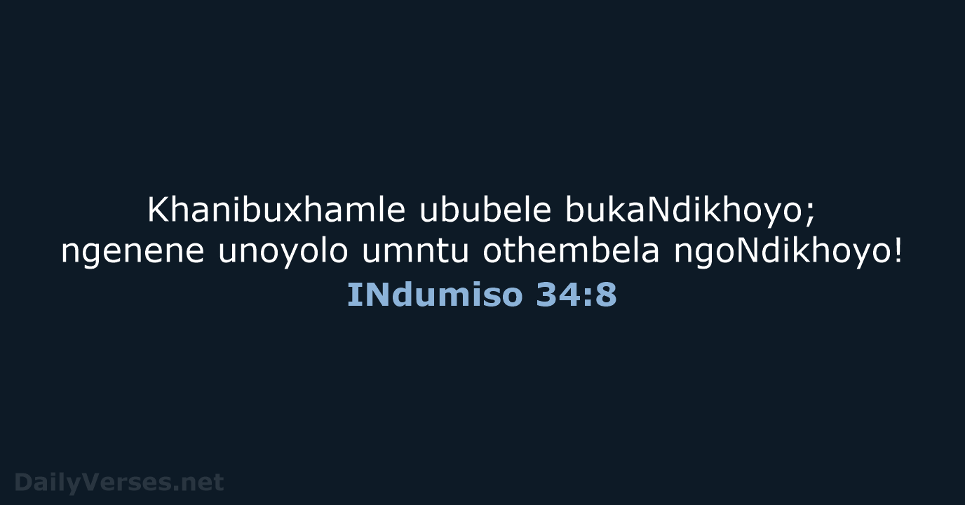 INdumiso 34:8 - XHO96