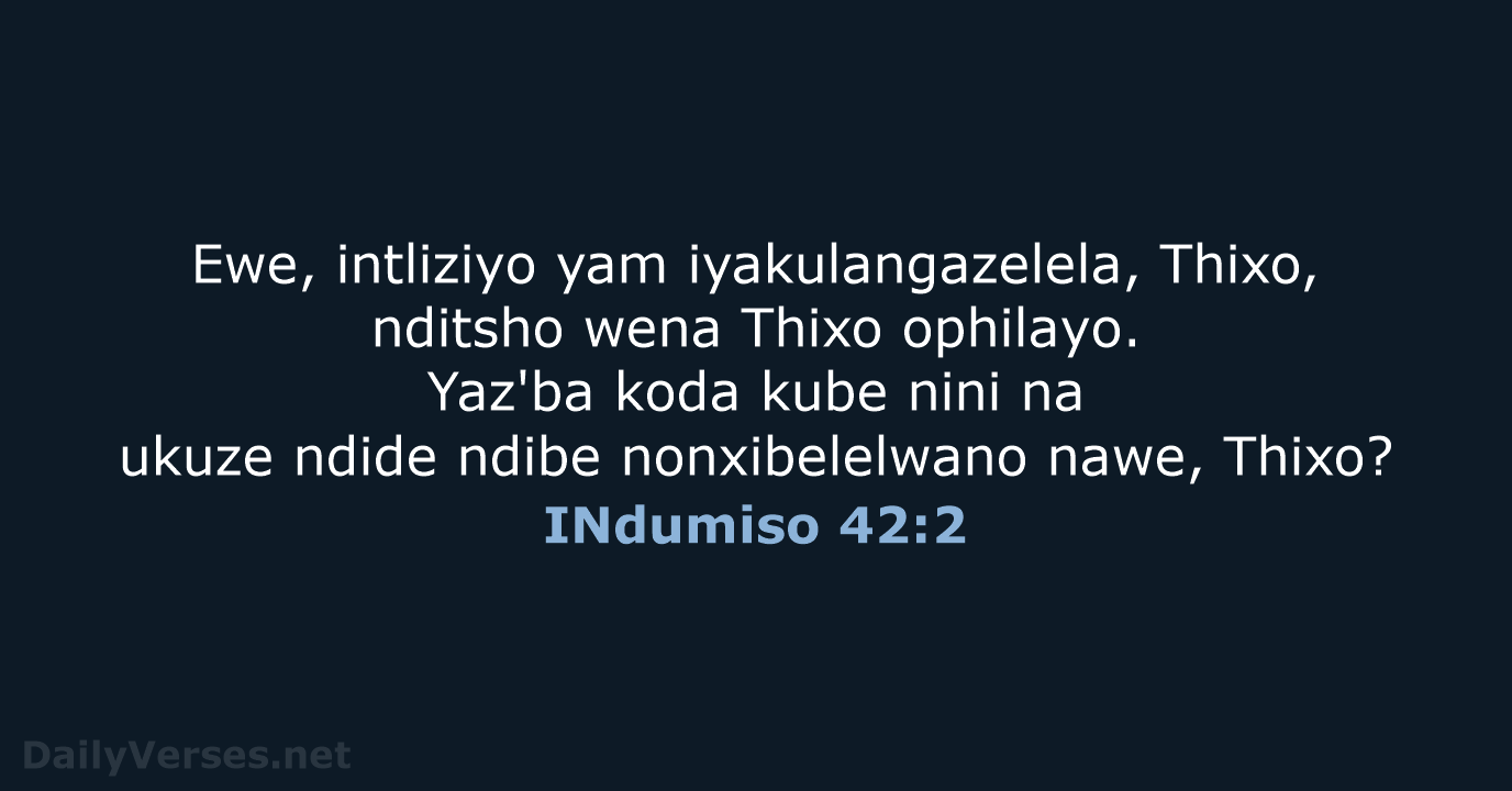 INdumiso 42:2 - XHO96