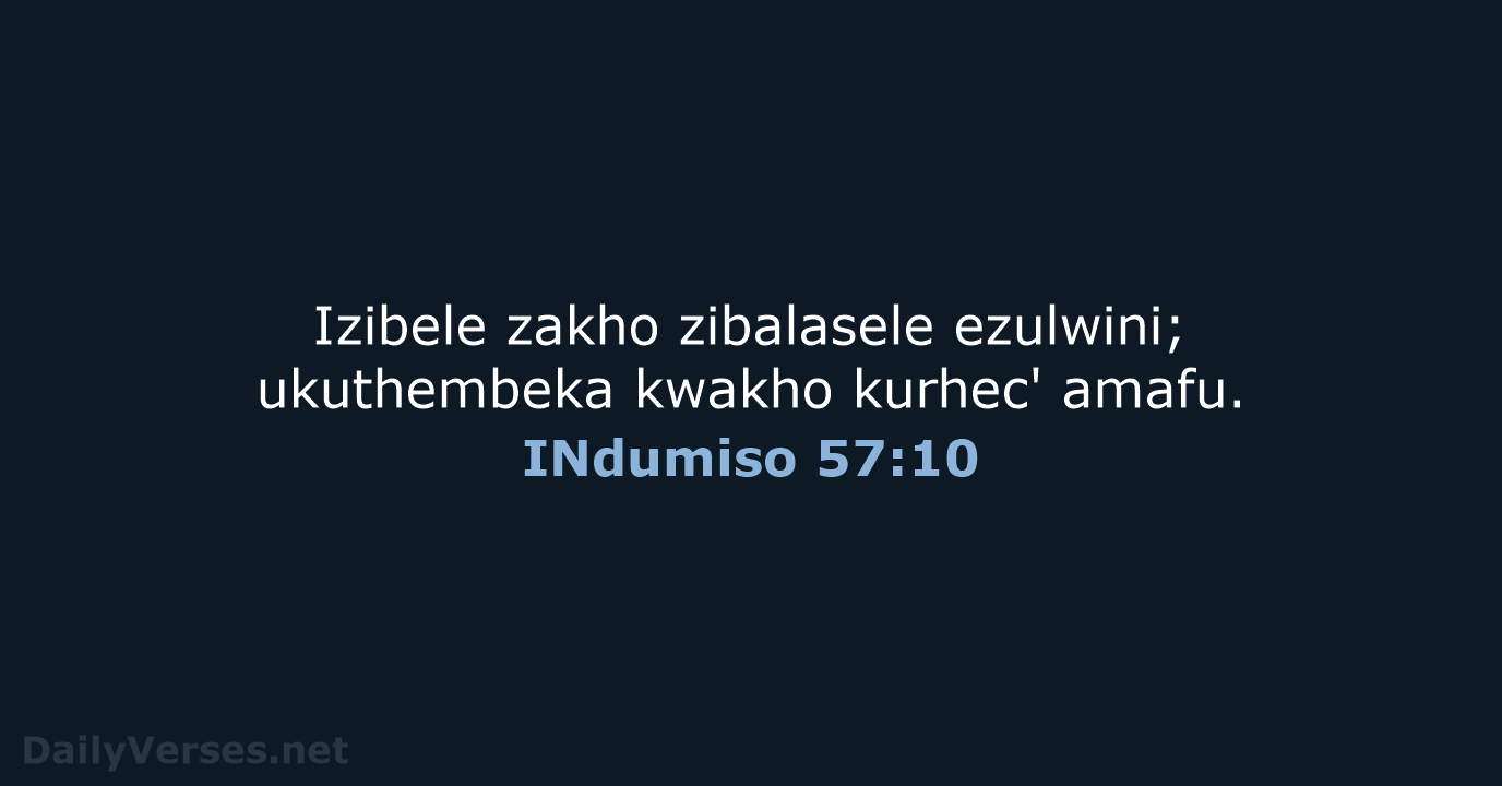 INdumiso 57:10 - XHO96