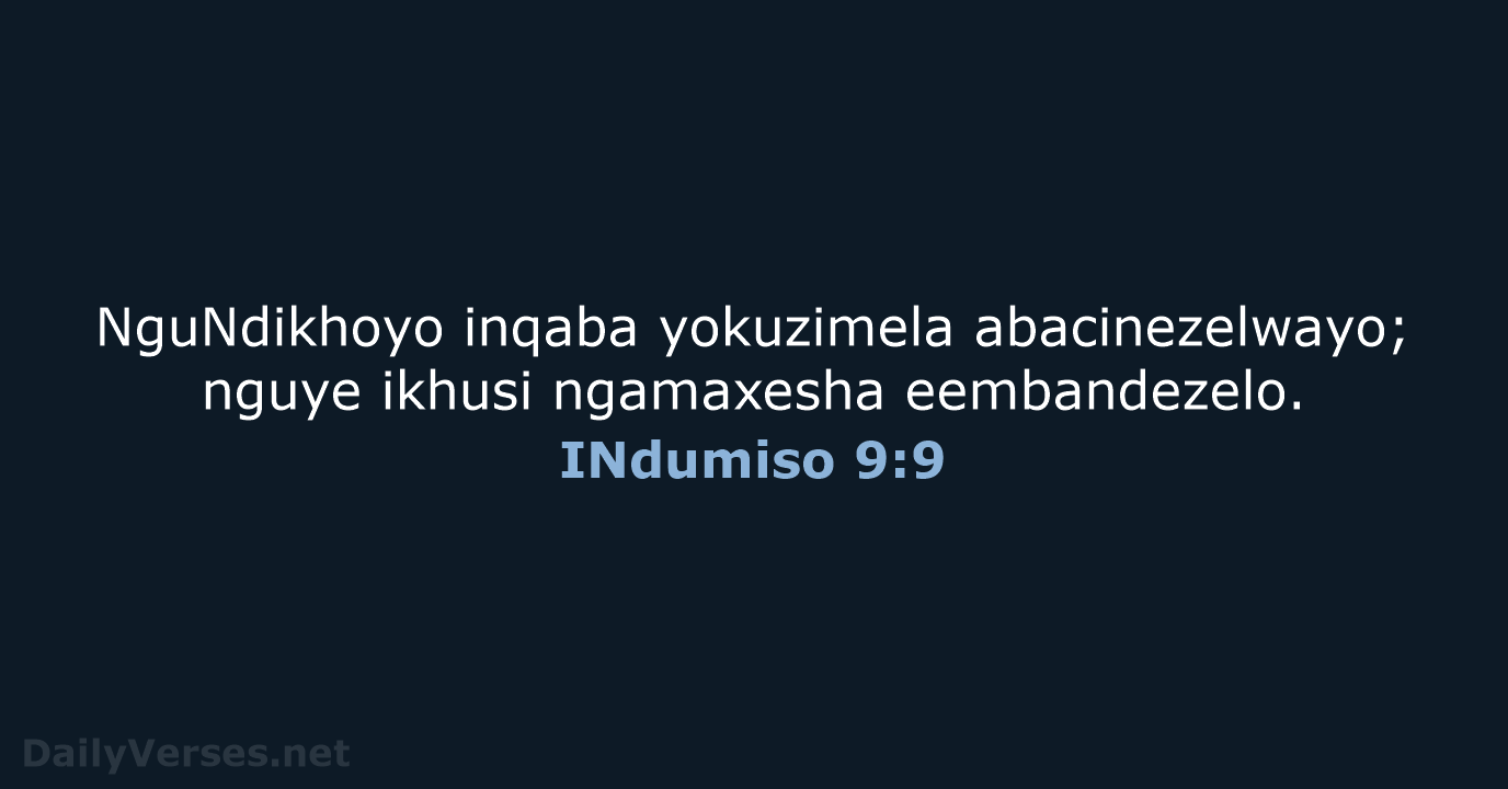 INdumiso 9:9 - XHO96