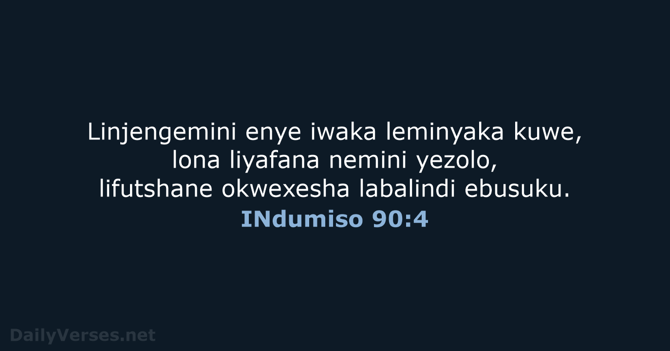 INdumiso 90:4 - XHO96