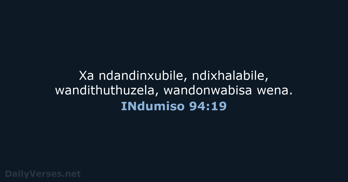 INdumiso 94:19 - XHO96