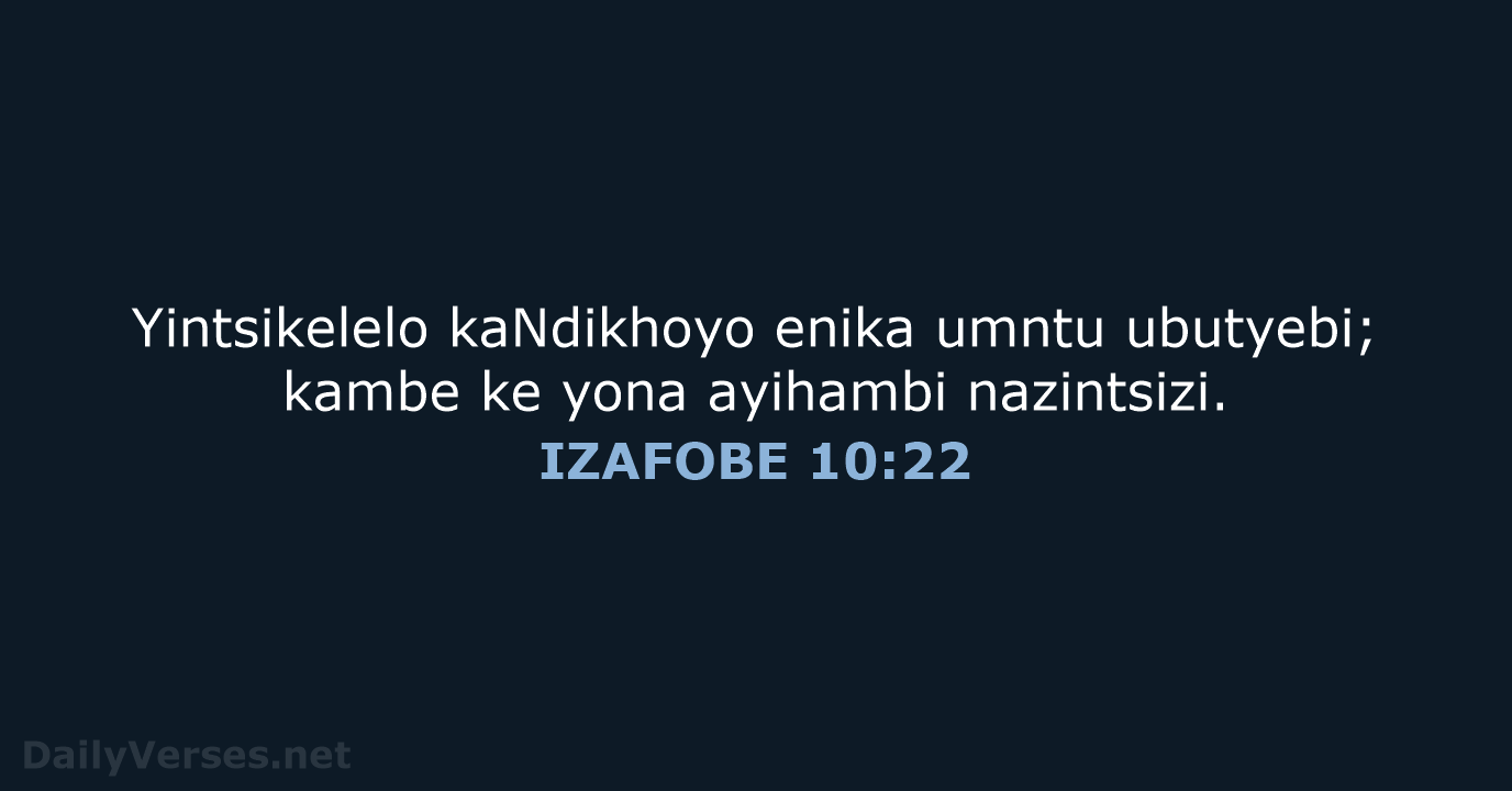 IZAFOBE 10:22 - XHO96