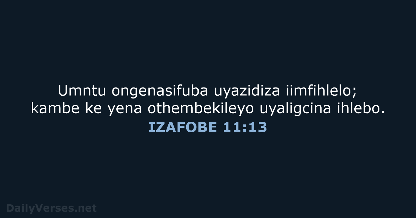 IZAFOBE 11:13 - XHO96