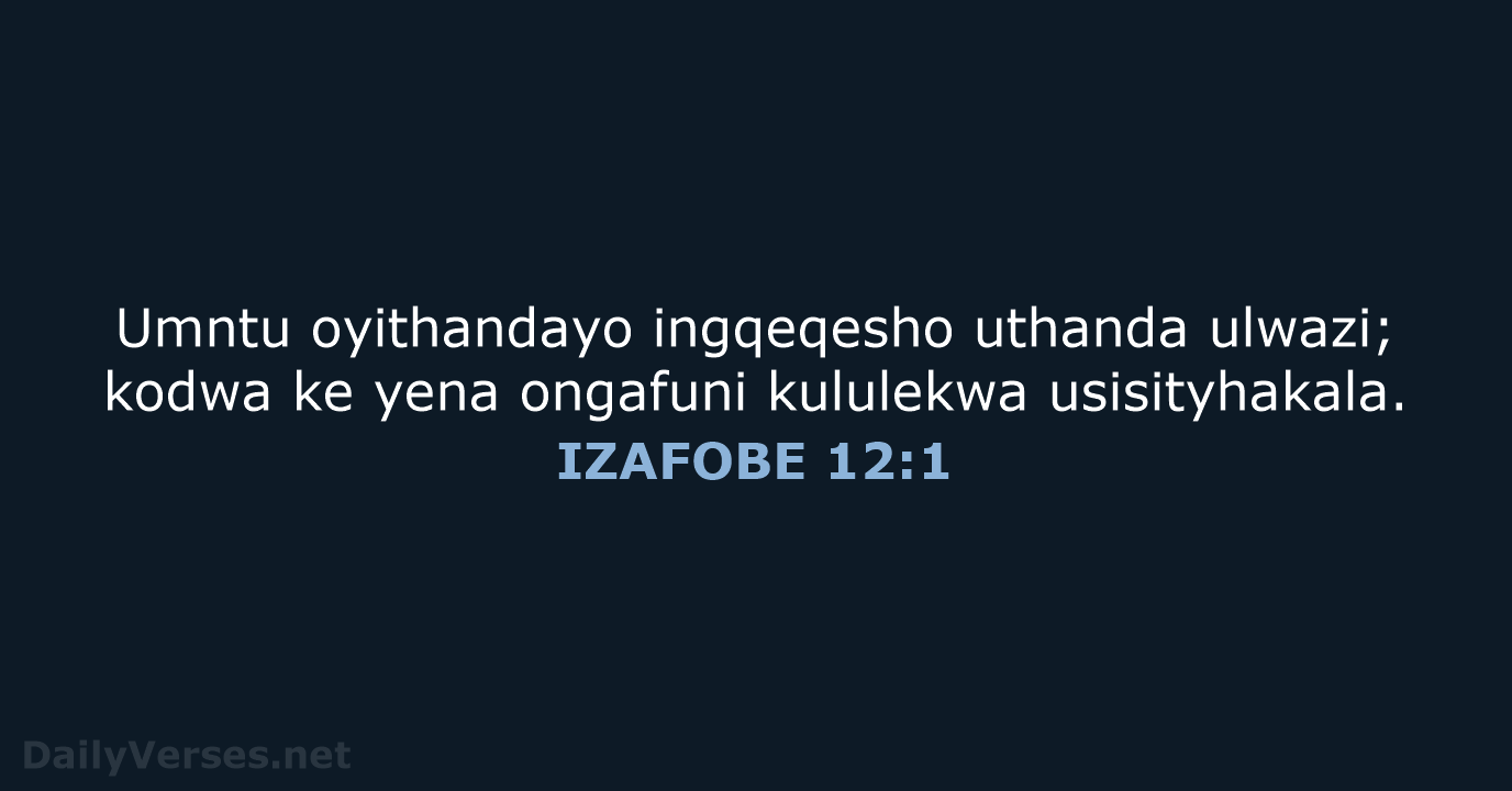 IZAFOBE 12:1 - XHO96