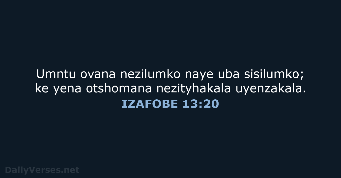 IZAFOBE 13:20 - XHO96