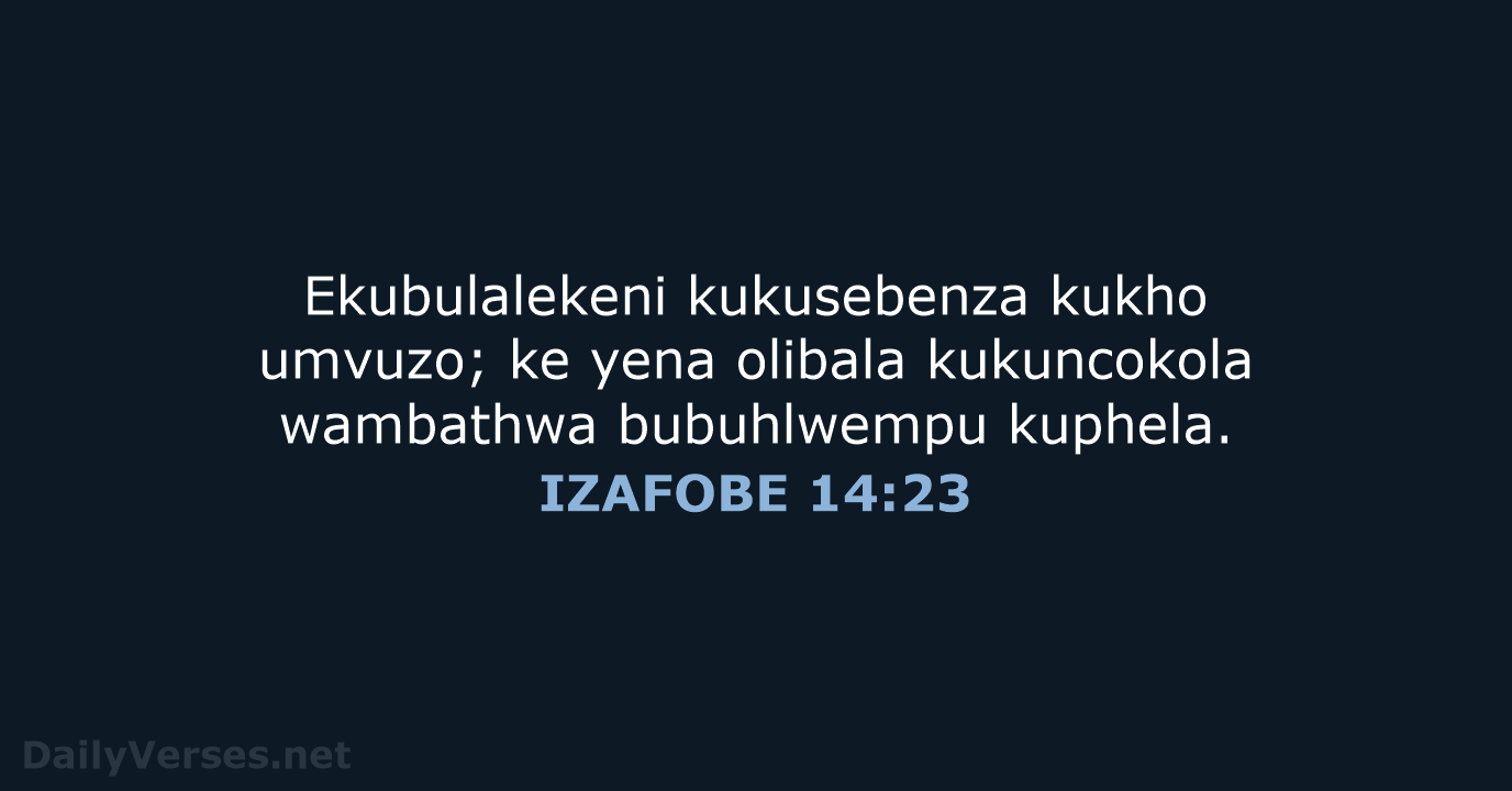 IZAFOBE 14:23 - XHO96