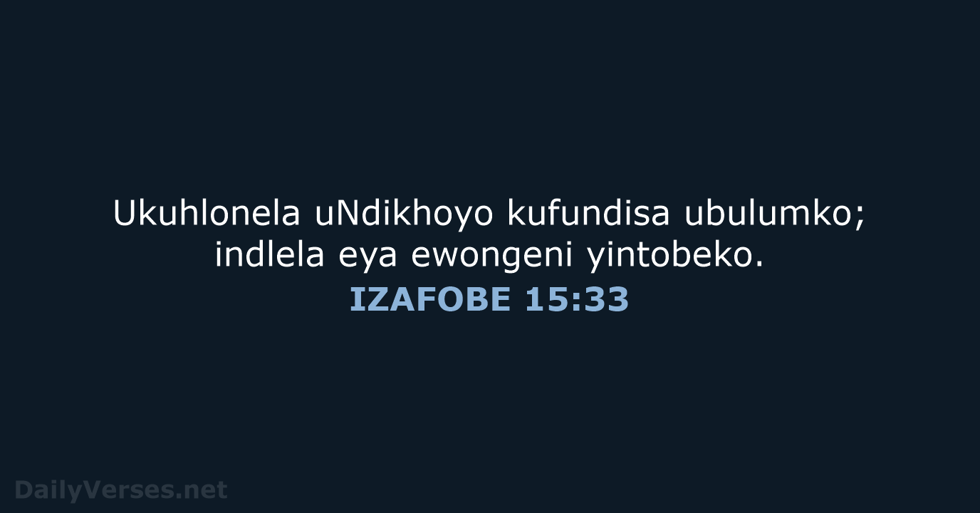 IZAFOBE 15:33 - XHO96
