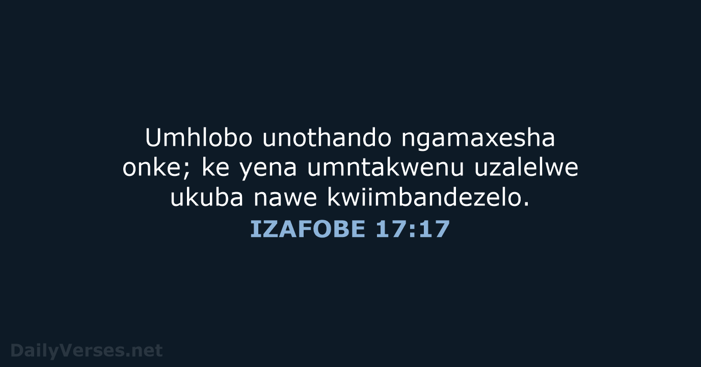 IZAFOBE 17:17 - XHO96