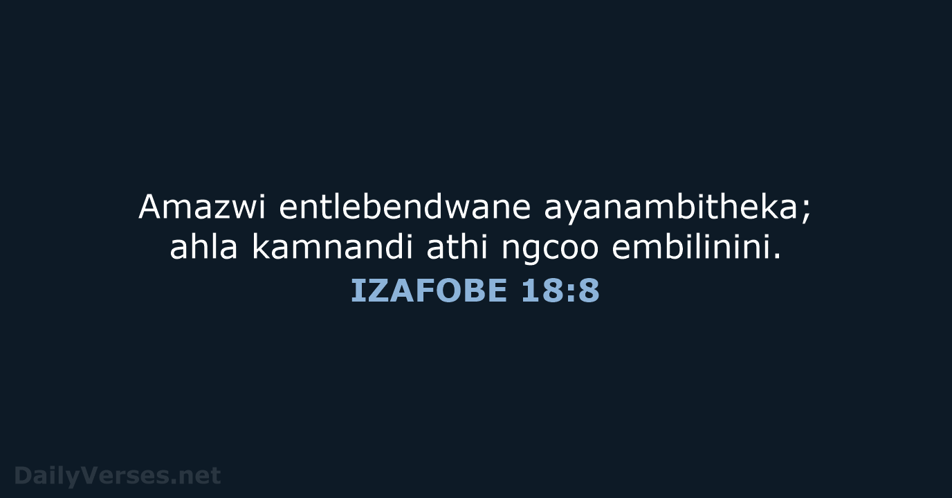 IZAFOBE 18:8 - XHO96