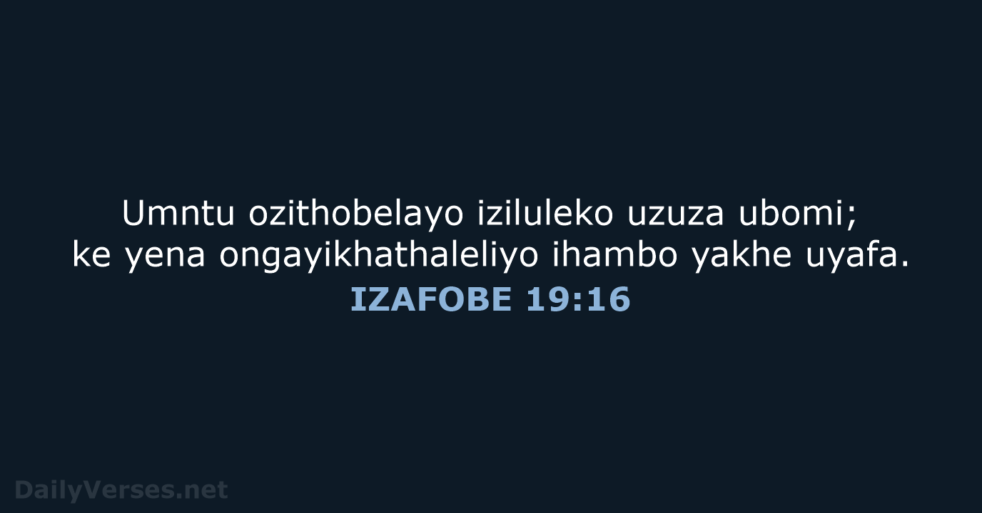 IZAFOBE 19:16 - XHO96