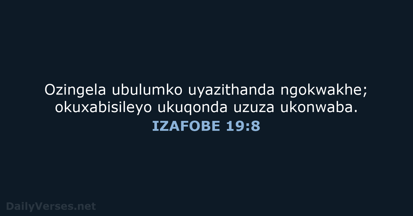 IZAFOBE 19:8 - XHO96