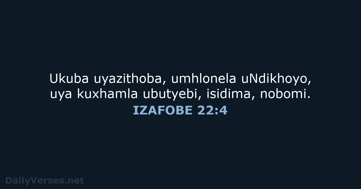 IZAFOBE 22:4 - XHO96