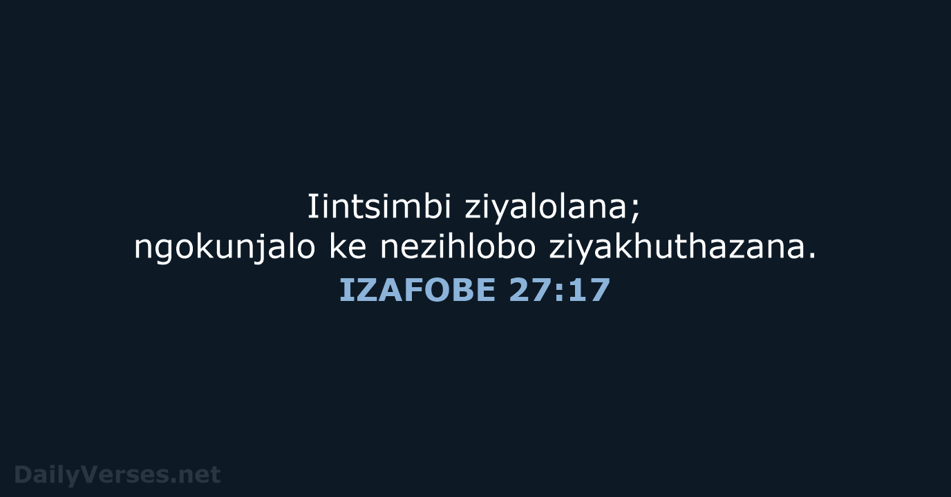 IZAFOBE 27:17 - XHO96