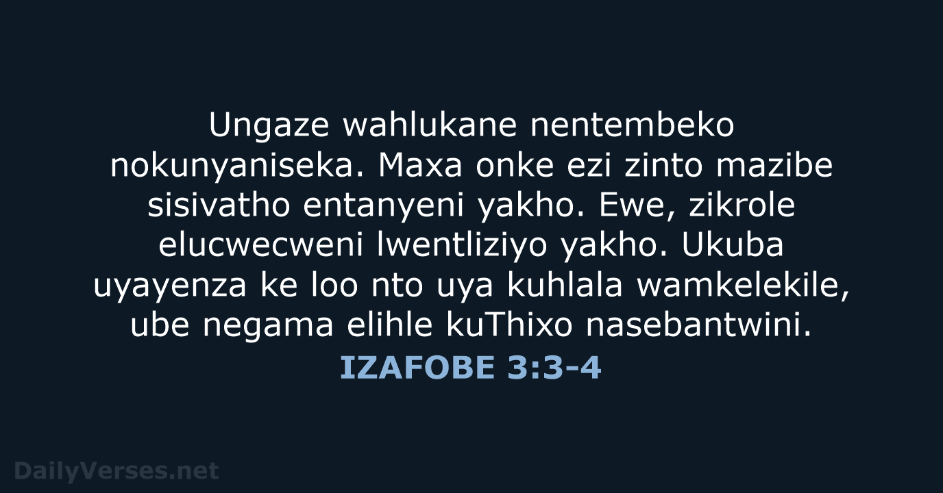 IZAFOBE 3:3-4 - XHO96