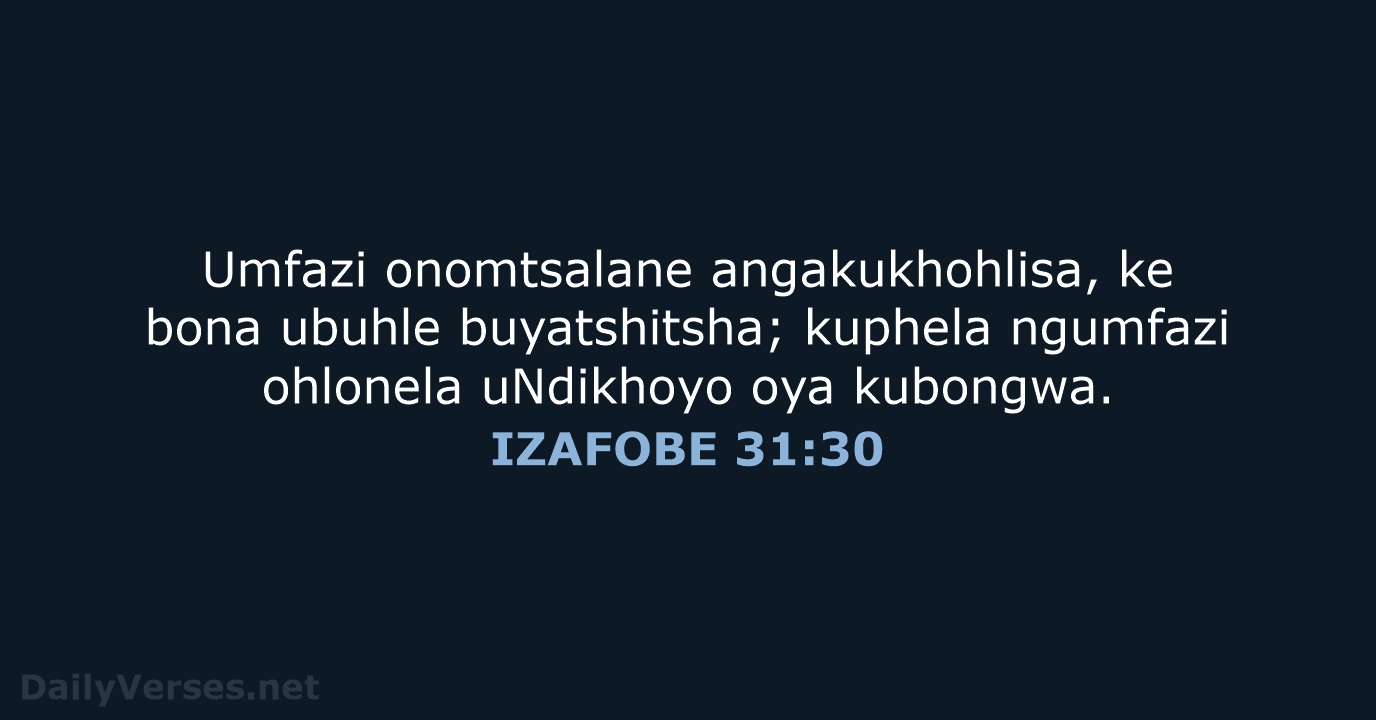 IZAFOBE 31:30 - XHO96