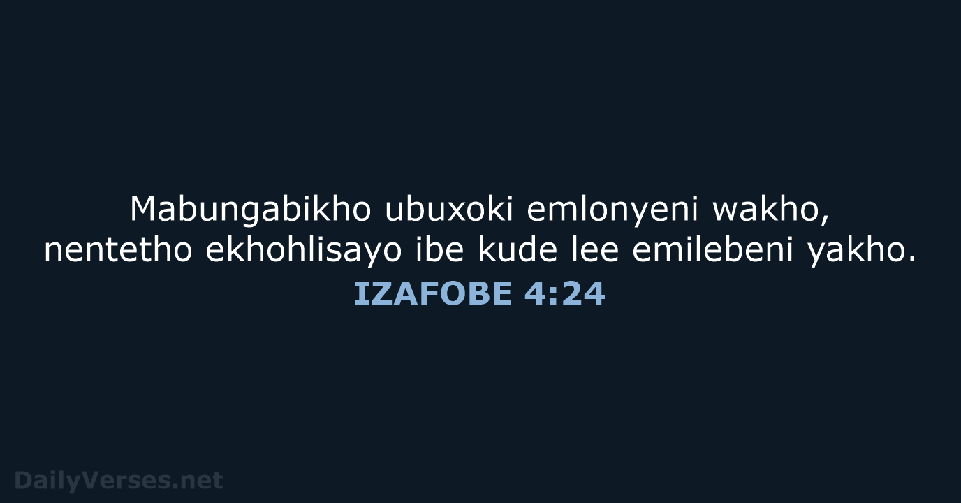 IZAFOBE 4:24 - XHO96