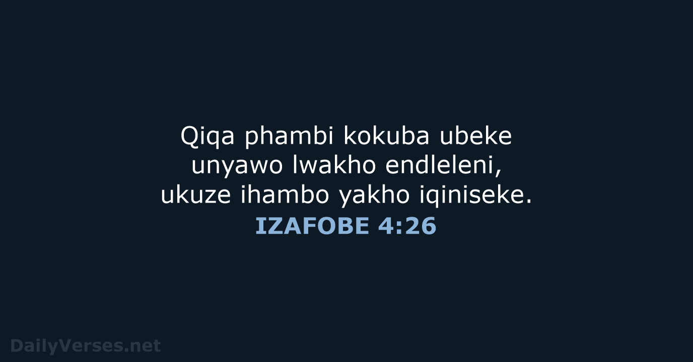 IZAFOBE 4:26 - XHO96