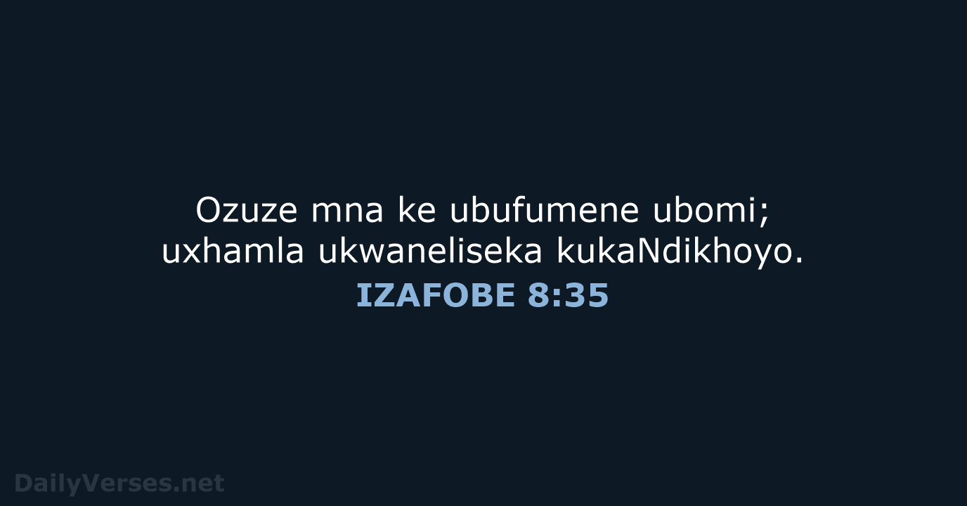 IZAFOBE 8:35 - XHO96