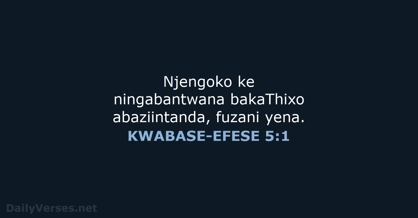 KWABASE-EFESE 5:1 - XHO96