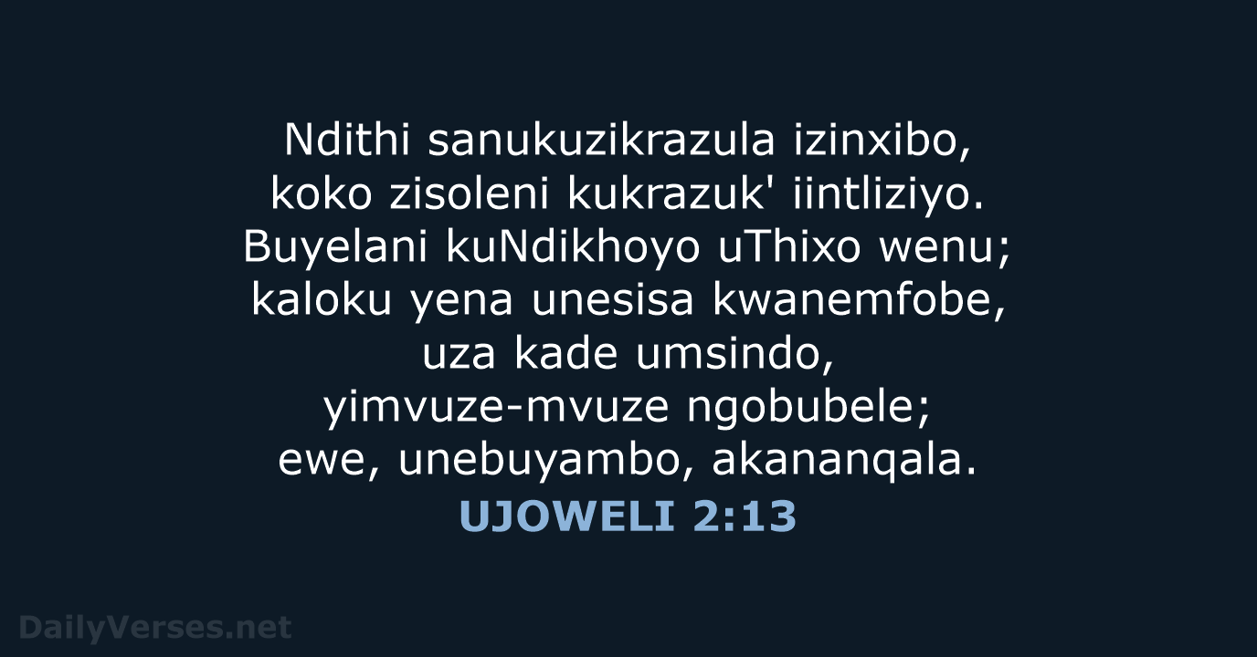 UJOWELI 2:13 - XHO96