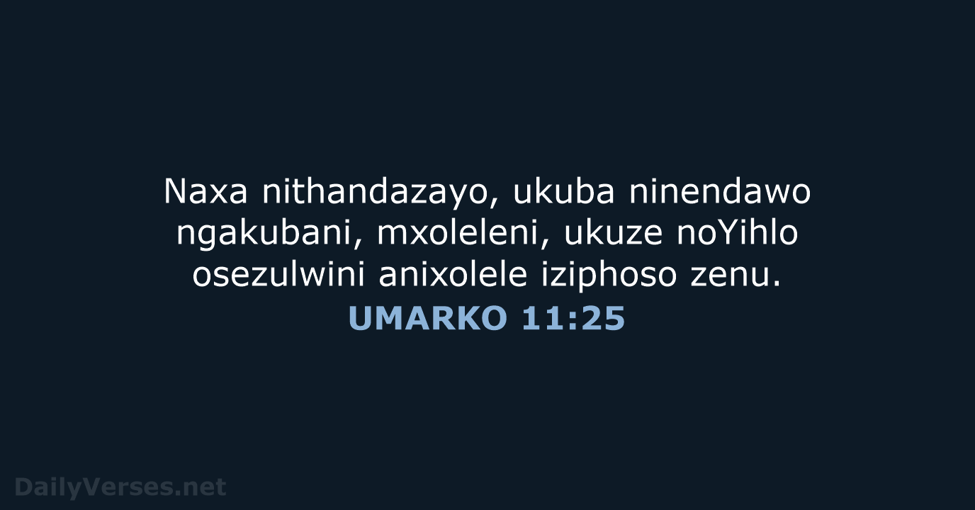 UMARKO 11:25 - XHO96