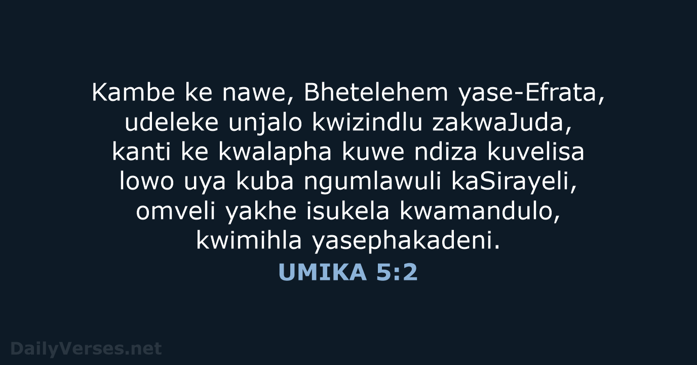 UMIKA 5:2 - XHO96