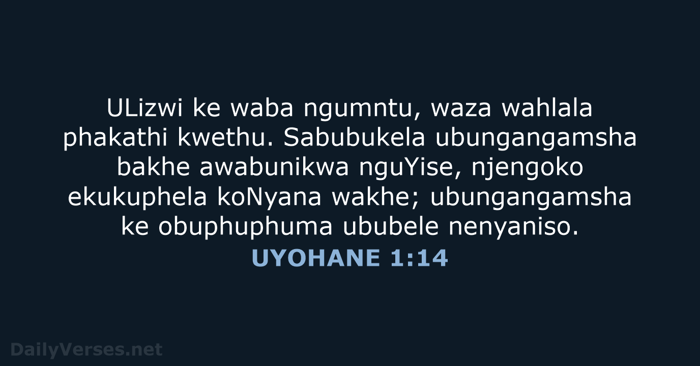 UYOHANE 1:14 - XHO96