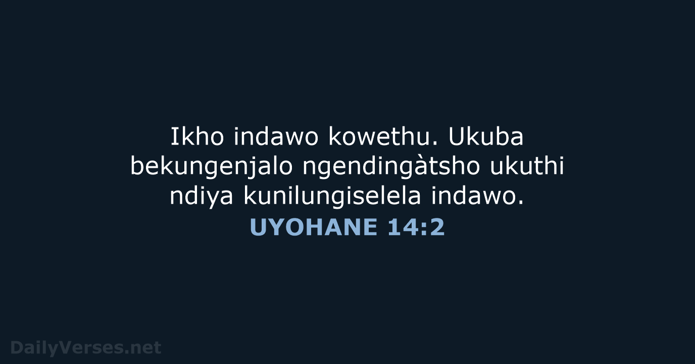 UYOHANE 14:2 - XHO96