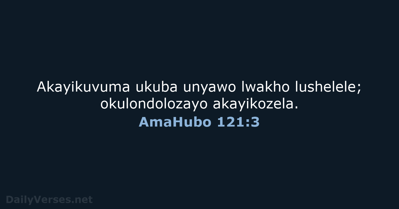 AmaHubo 121:3 - ZUL59