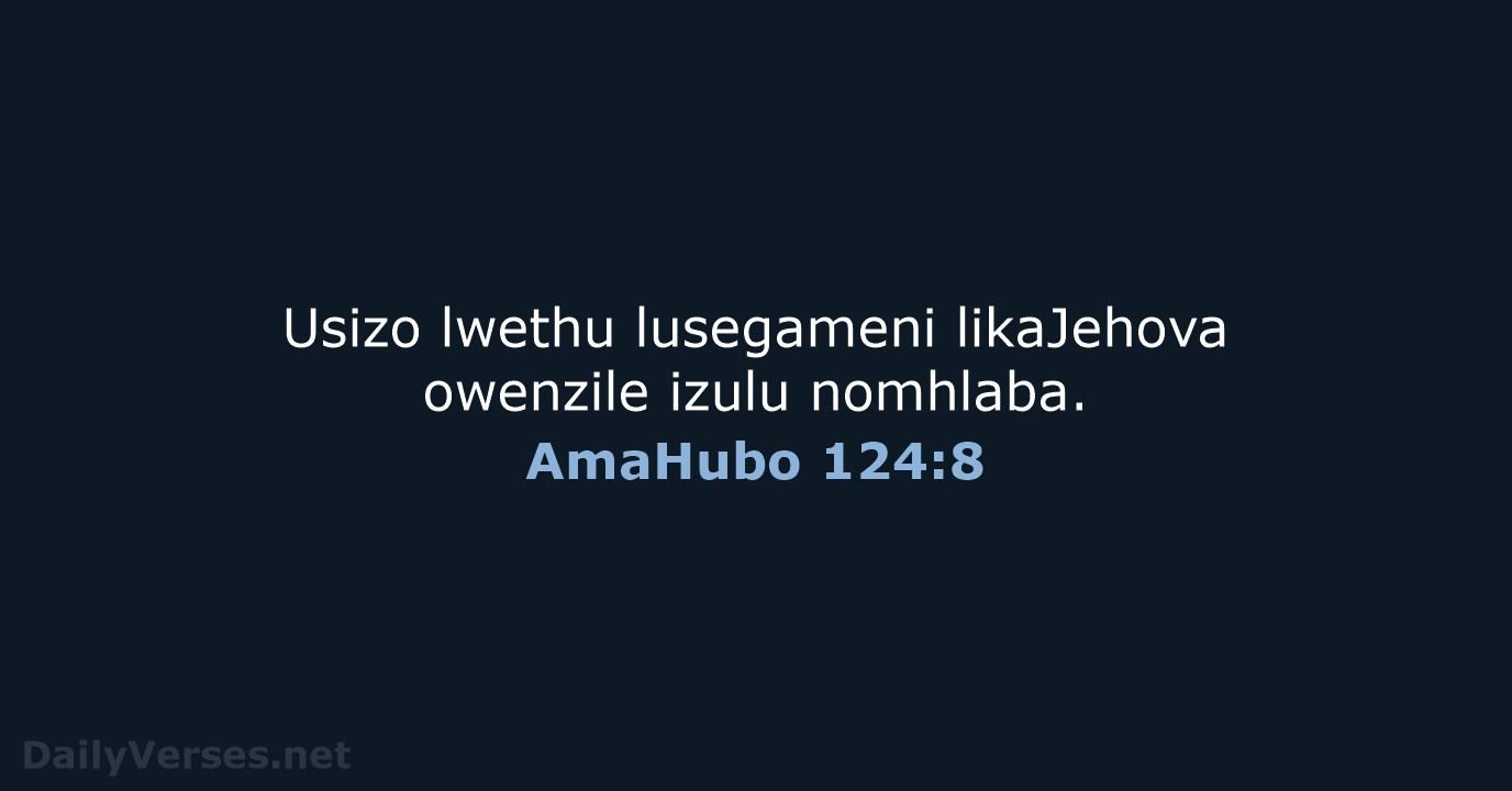 AmaHubo 124:8 - ZUL59
