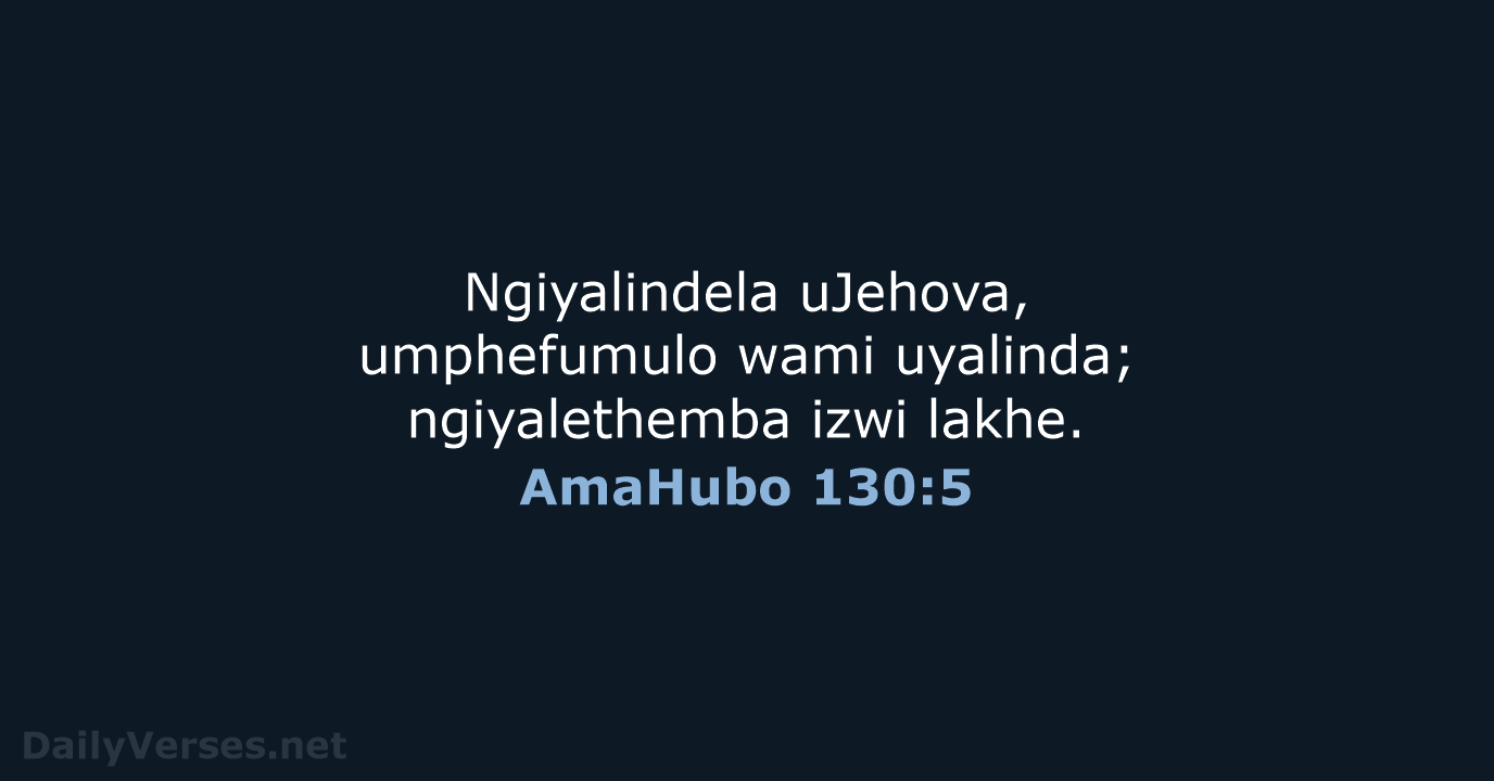 AmaHubo 130:5 - ZUL59