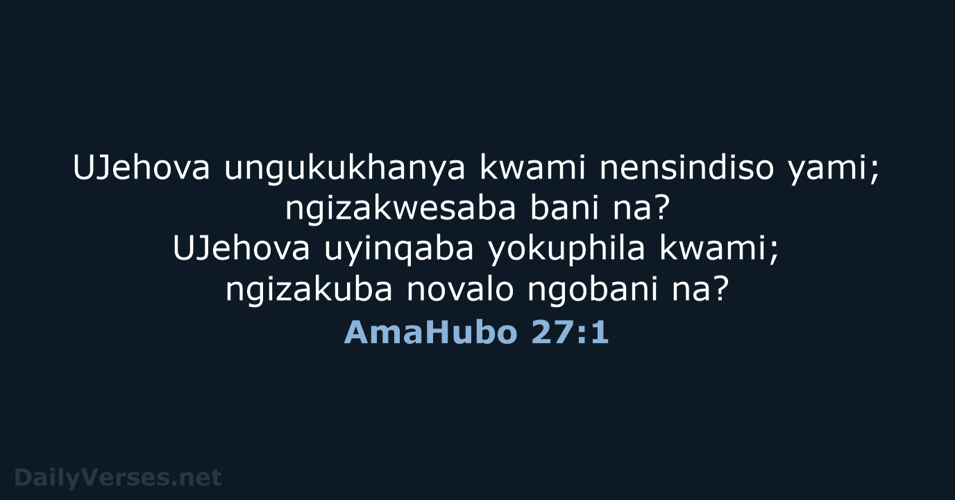 AmaHubo 27:1 - ZUL59