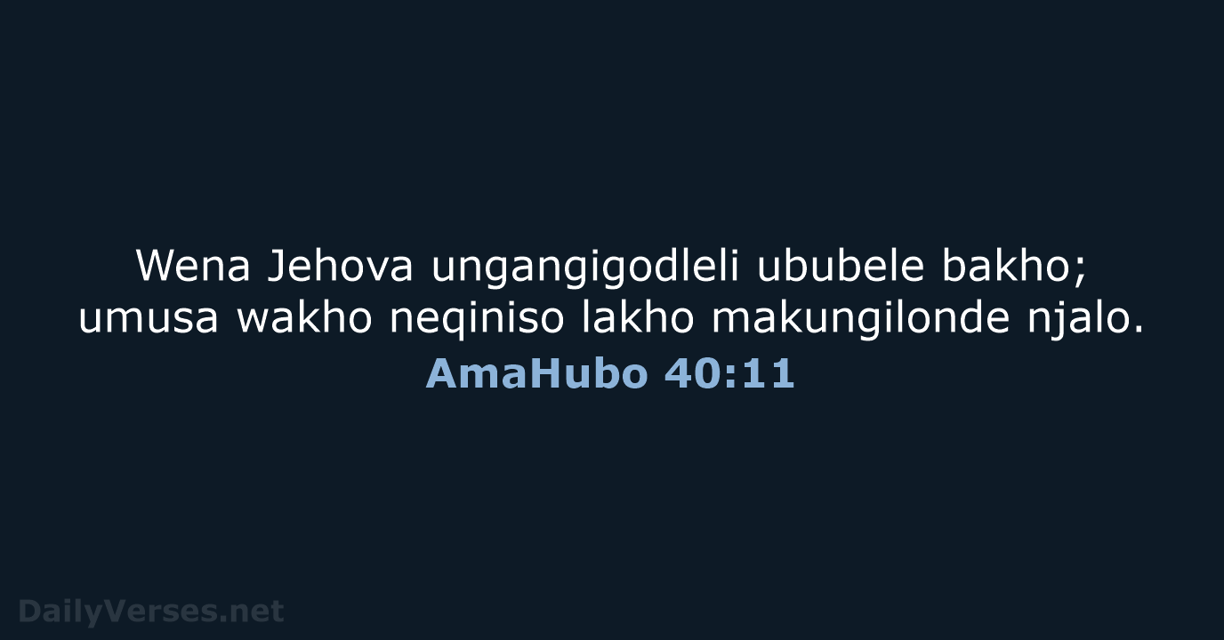 AmaHubo 40:11 - ZUL59