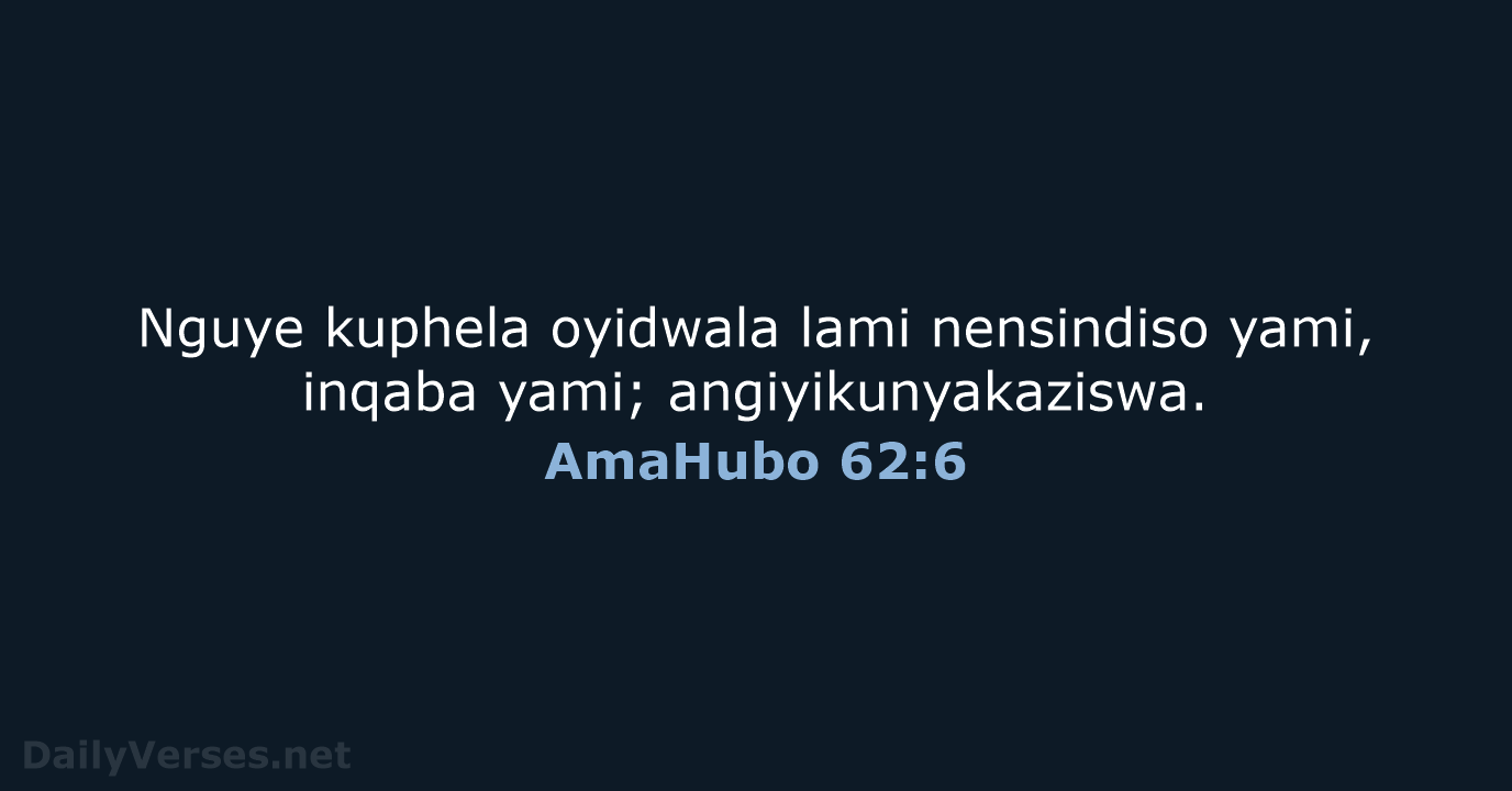 AmaHubo 62:6 - ZUL59