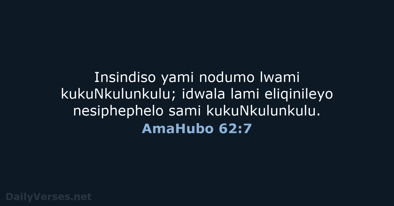 AmaHubo 62:7 - ZUL59