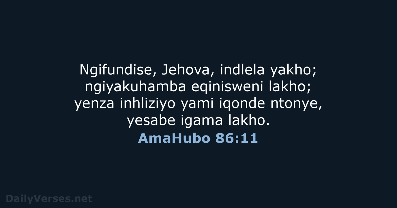 AmaHubo 86:11 - ZUL59