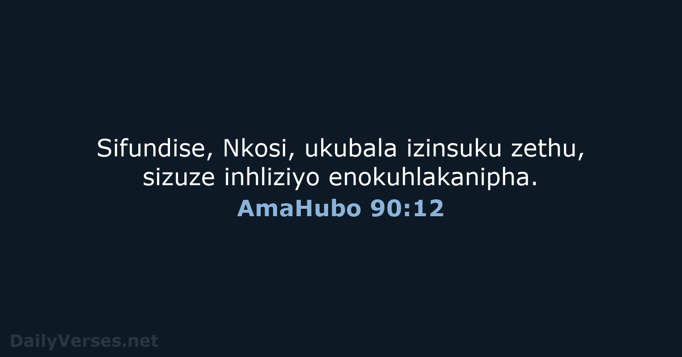 AmaHubo 90:12 - ZUL59