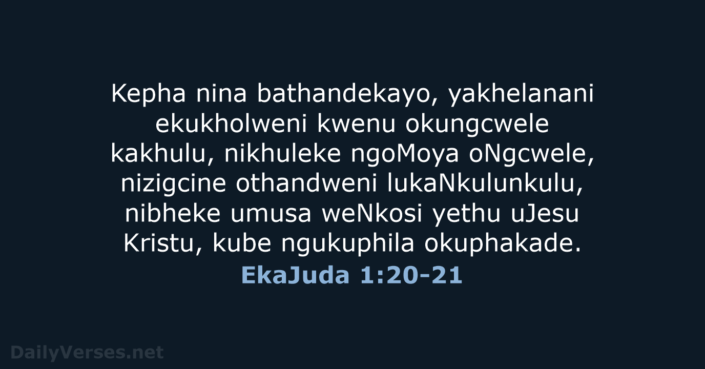 EkaJuda 1:20-21 - ZUL59