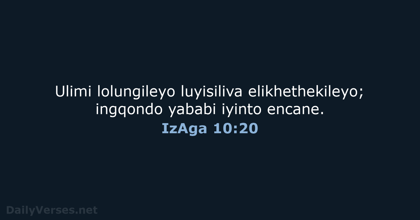 IzAga 10:20 - ZUL59