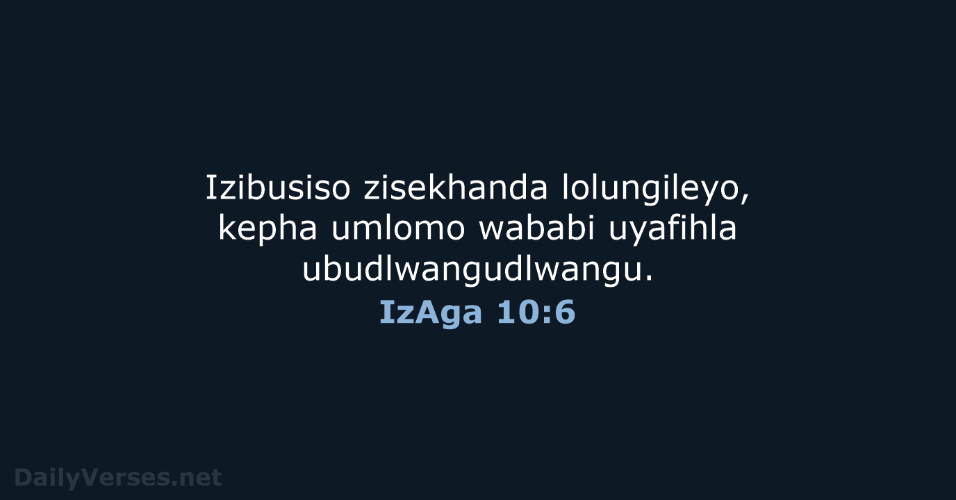 IzAga 10:6 - ZUL59