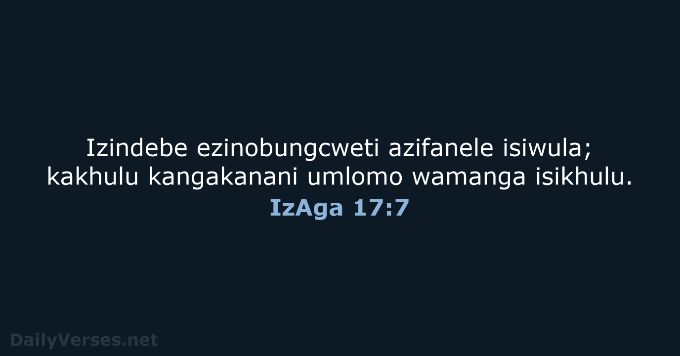 IzAga 17:7 - ZUL59