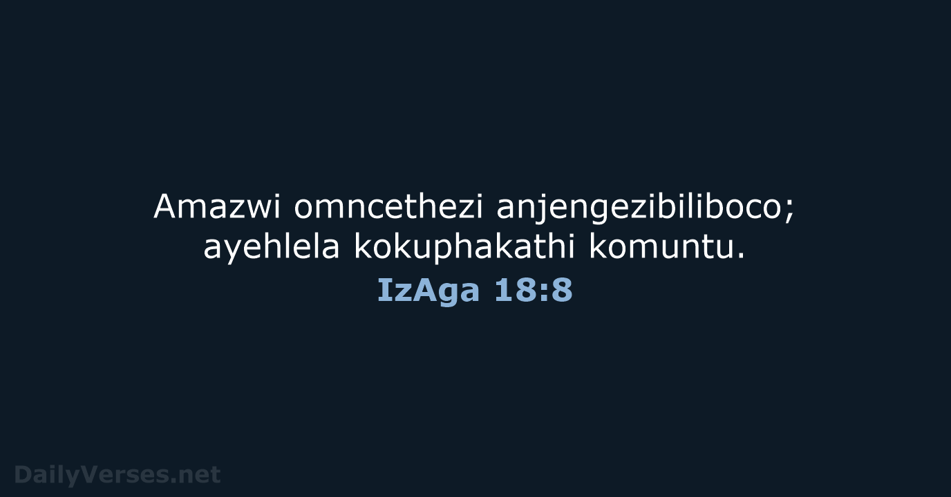 IzAga 18:8 - ZUL59