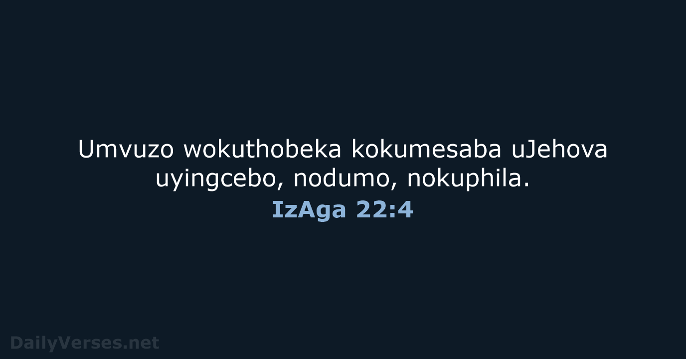 IzAga 22:4 - ZUL59