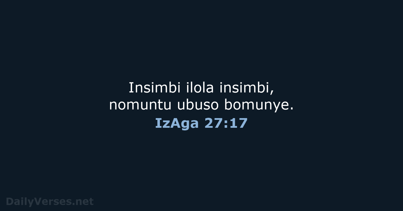 IzAga 27:17 - ZUL59